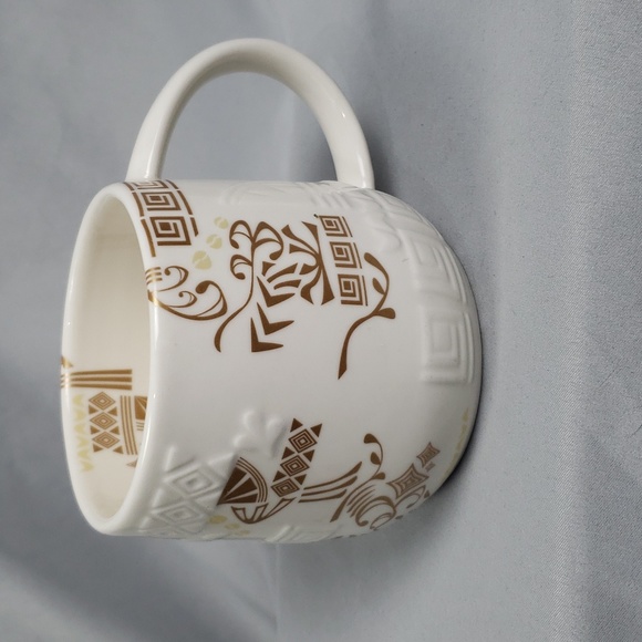 Starbucks Other - Starbucks 2012 New Bone China Coffee Mug Textured Asian Detail